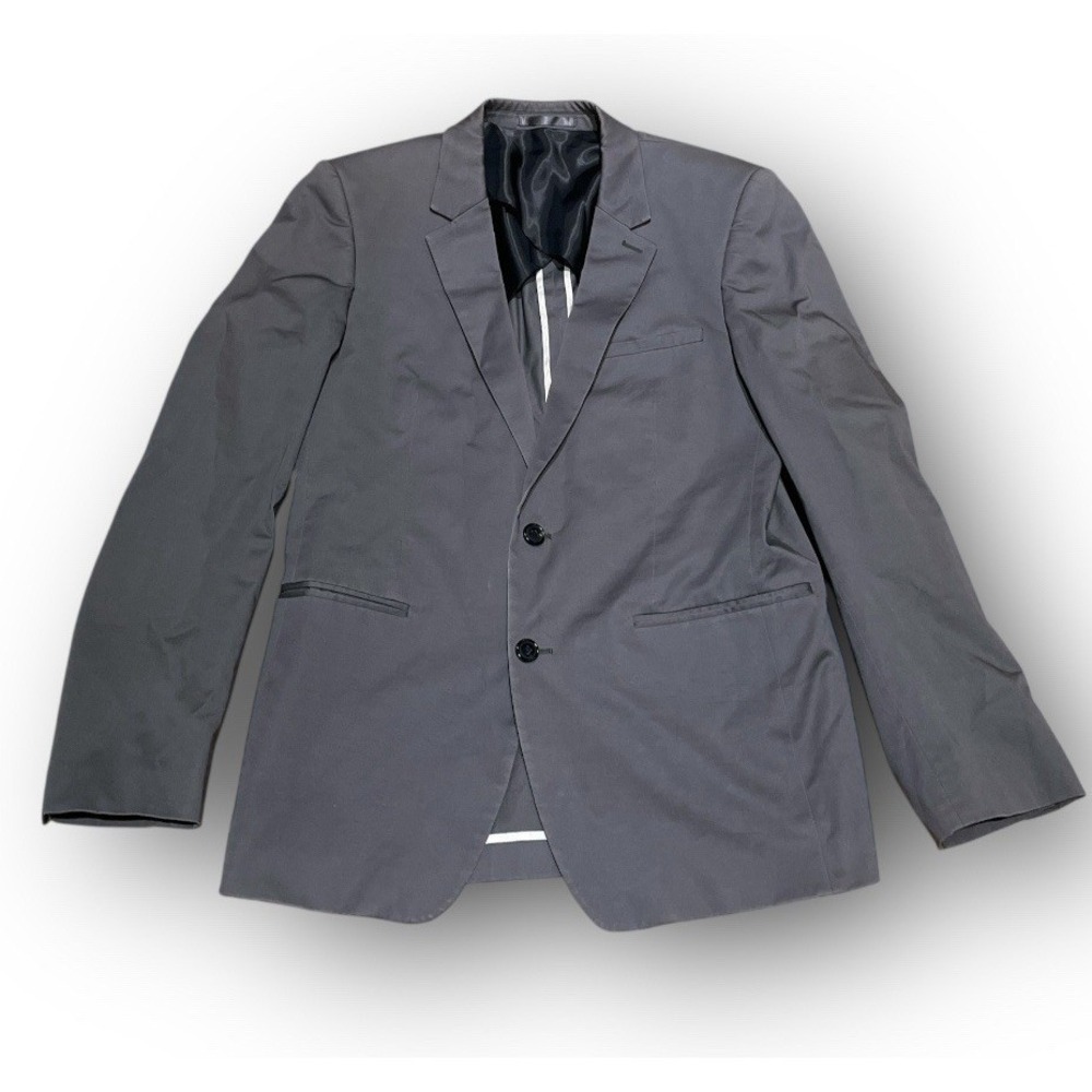 Reiss Men's Gray Cotton Blazer Sport Coat‎ Jacket Size 38 Regular